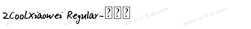 ZC00LXiaoWei Regular字体转换